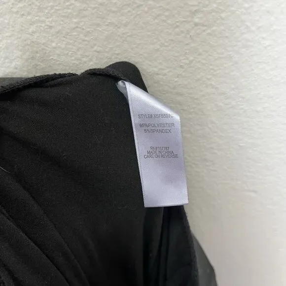 Jolie & Joy By FCT | Black Stretchy Pull On Pants Ankle Slits Flare Size 1X - Picture 7 of 7